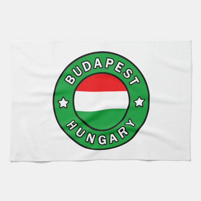 Budapest Ungarn Geschirrtuch (Horizontal)