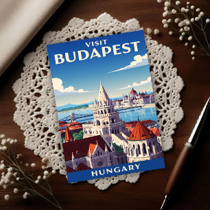 Budapest, Ungarn in den 1960er Jahren, Reisen in d Postkarte