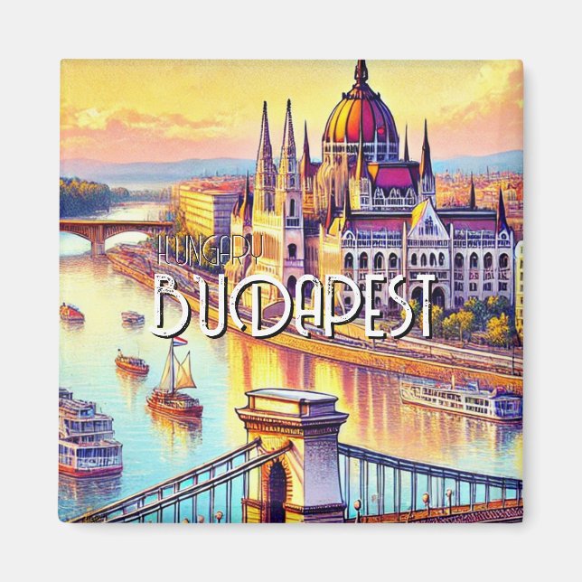 Budapest, Ungarn Magnet (Vorne)