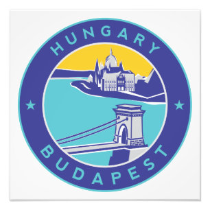 Budapest, Ungarn, Magyar, Donau Fotodruck