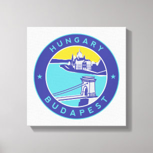 Budapest, Ungarn, Magyar, Donau Leinwanddruck