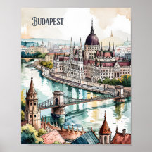 Budapest Ungarn Parlament Donau Skyline