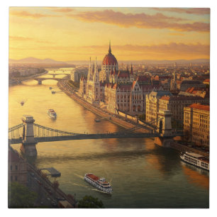 Budapest Ungarn Parlament Gebäude Reisen Fliese