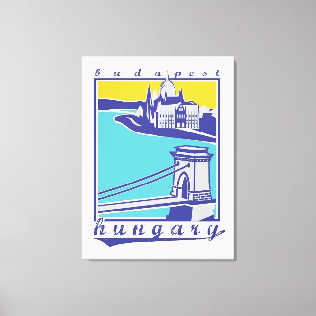 Budapest, Ungarn, Poster Leinwanddruck (Vorderseite)