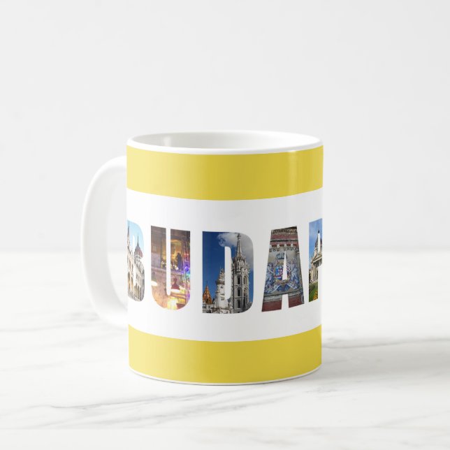 Budapest Ungarn Reisen Foto Kaffeetasse (Vorderseite Links)