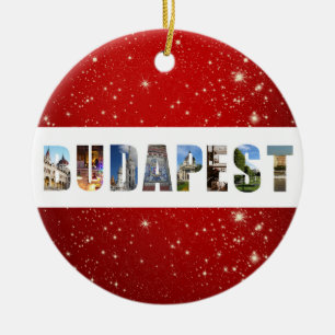 Budapest Ungarn Reisen Foto Weihnachten Keramik Ornament