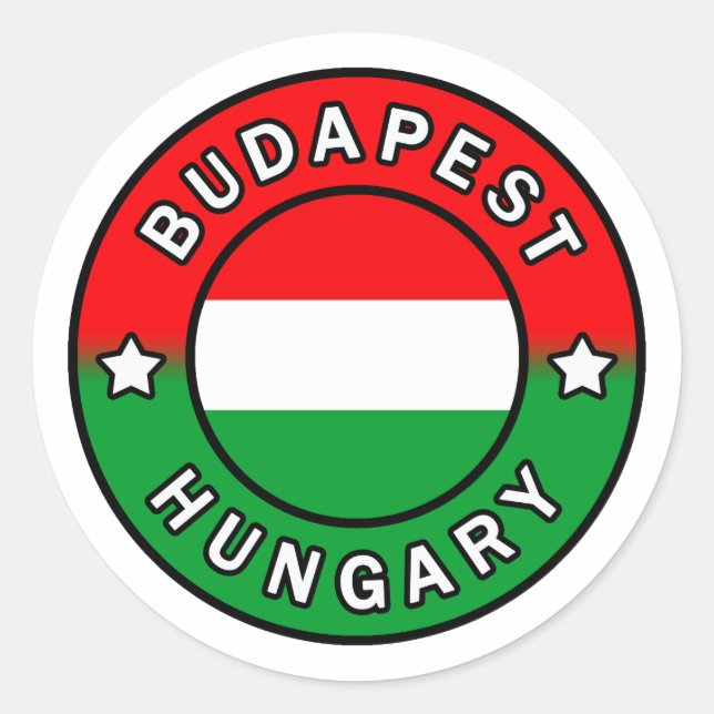 Budapest Ungarn Runder Aufkleber (Vorderseite)
