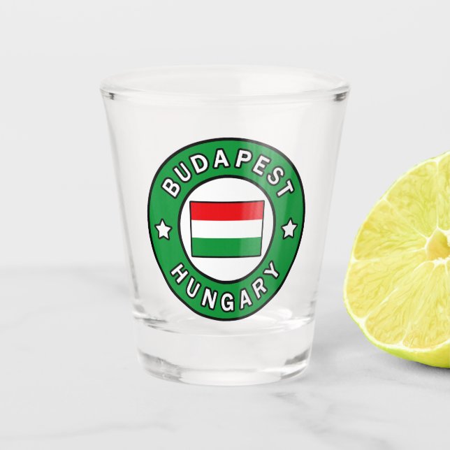 Budapest Ungarn Schnapsglas (Vorderseite)