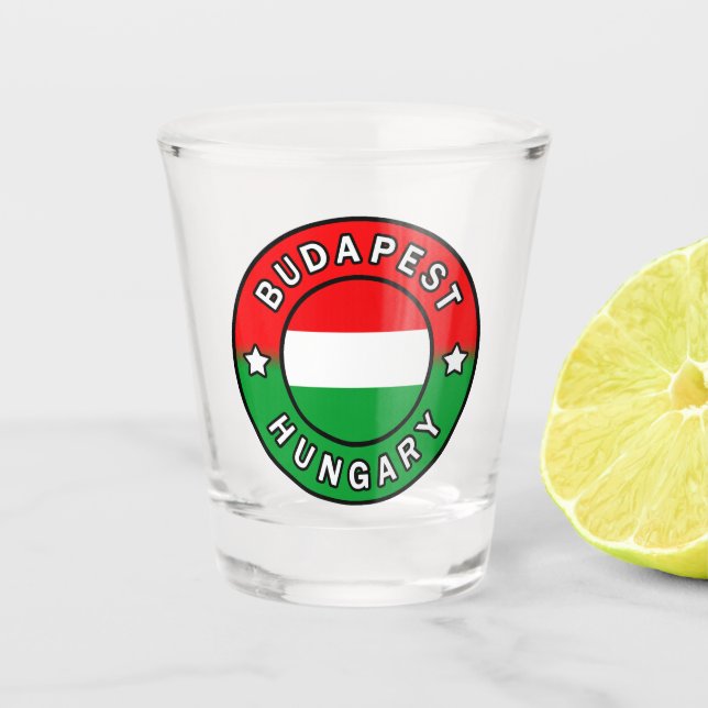 Budapest Ungarn Schnapsglas (Vorderseite)