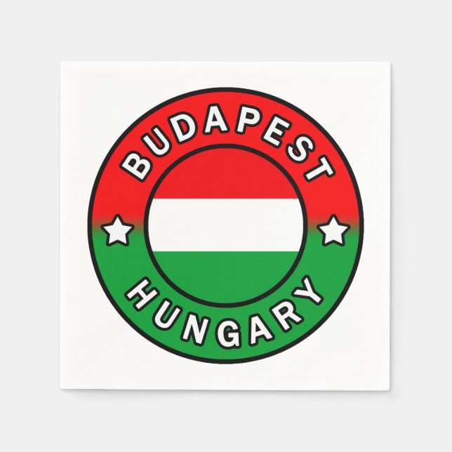 Budapest Ungarn Serviette (Vorderseite)