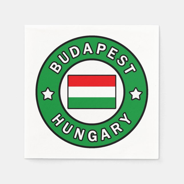 Budapest Ungarn Serviette (Vorderseite)