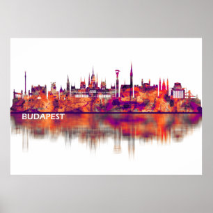 Budapest Ungarn Skyline Poster