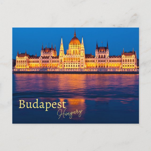 Budapest Ungarn Souvenir Postkarte (Vorderseite)
