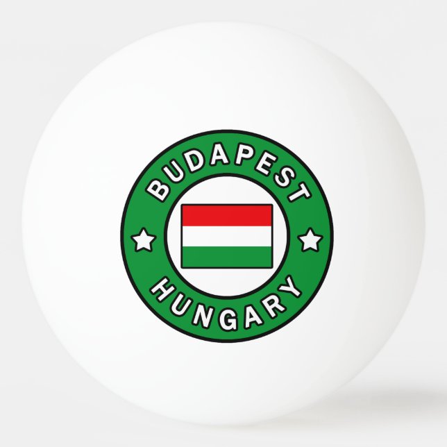 Budapest Ungarn Tischtennisball (Vorderseite)
