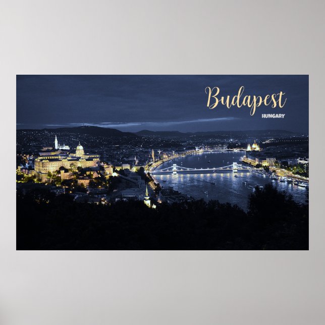 Budapest Ungarn Wall Poster Souvenir (Vorne)