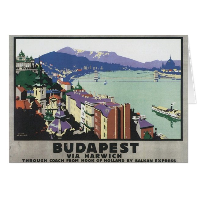 Budapest vintage Hongrie (Devant horizontal)
