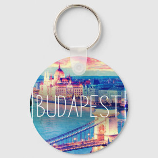 Budapest, Vintage Poster Schlüsselanhänger