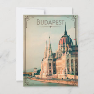Budapest Vintage Postkarte