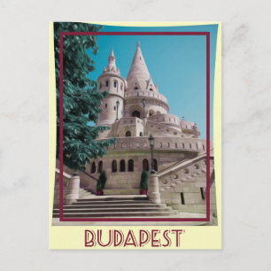 Budapest Vintage Reiseplakat Postkarte