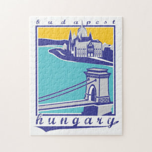 Budapest Vintage Ungarn Kettenbrücke. Budapest