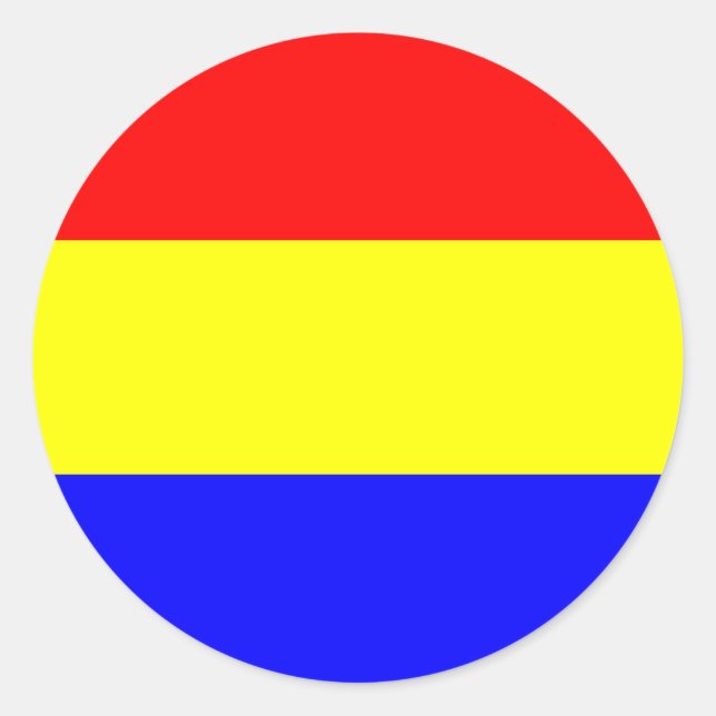 Budapester Stadtflagge hungriges Symbol Runder Aufkleber (Vorderseite)