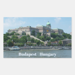 Budapester Zoll-Textaufkleber 1 Rechteckiger Aufkleber