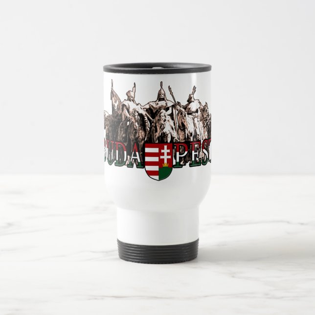 Budapests epische Krieger Reisebecher (Mittel)