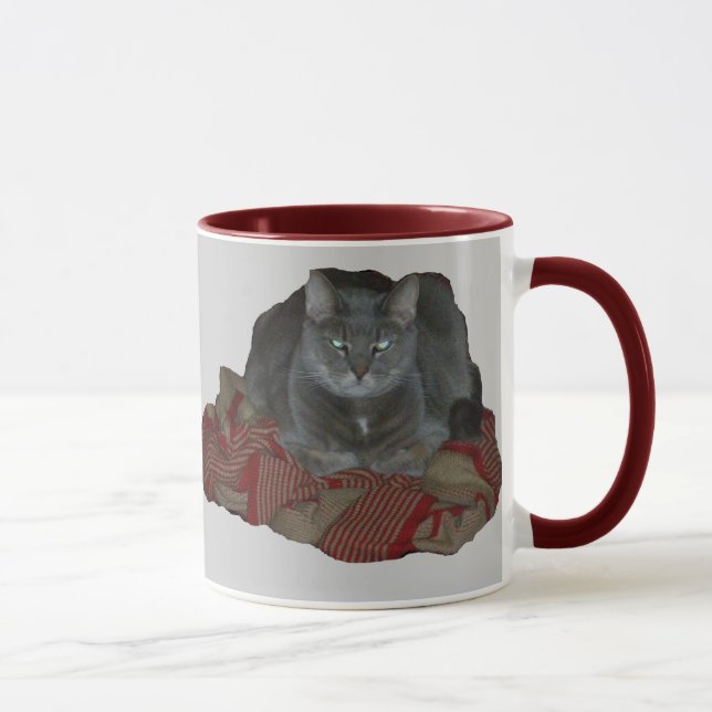 Buddah Gray Grumpy Cat Tasse (Rechts)