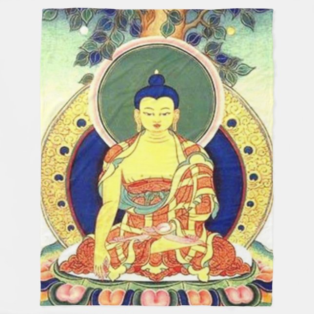 BUDDAH PRAYER Fleece Blanket (Vorderseite)