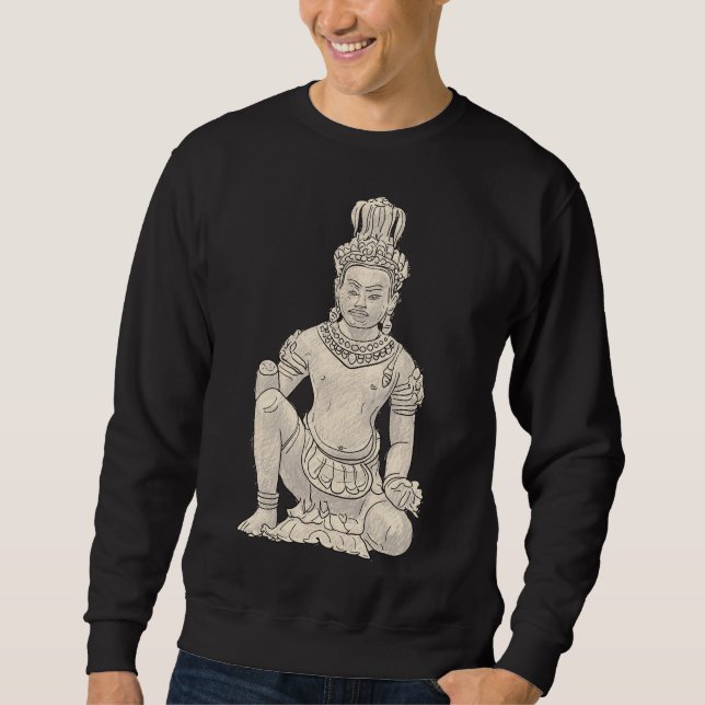 Buddha 4 Buddha Statue Buddha Mauer Buddha Malerei Sweatshirt (Vorderseite)