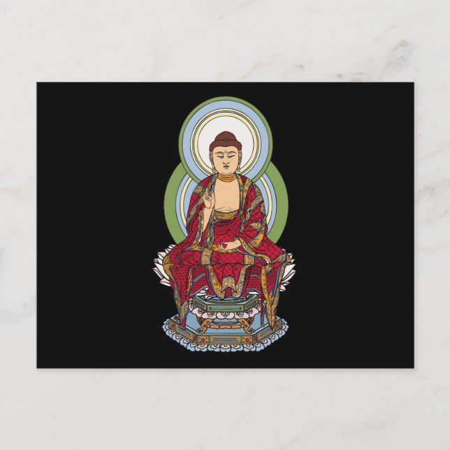 Buddha Abhaya Mudra Postkarte (Vorderseite)