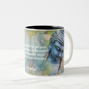 Buddha Abstrakte Wasserfarbe Individuelle Anführun Zweifarbige Tasse