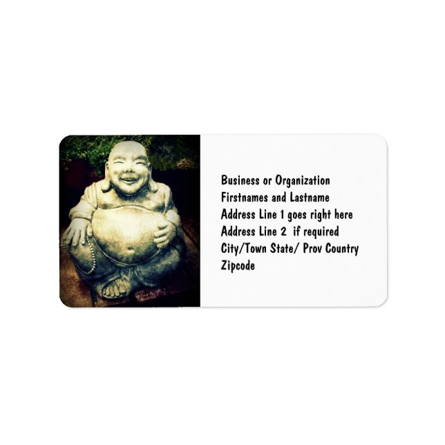 Buddha Adressaufkleber (Vorne)