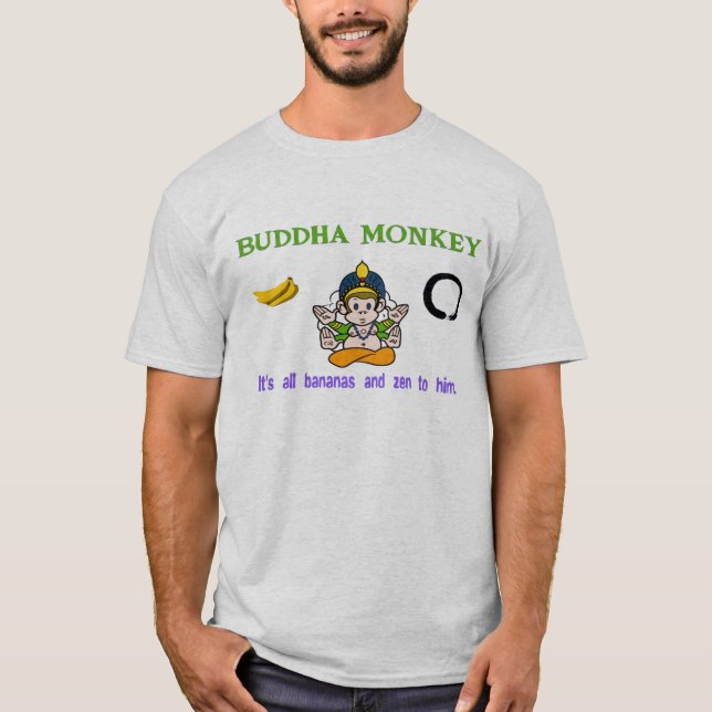 Buddha-Affe T-Shirt (Vorderseite)