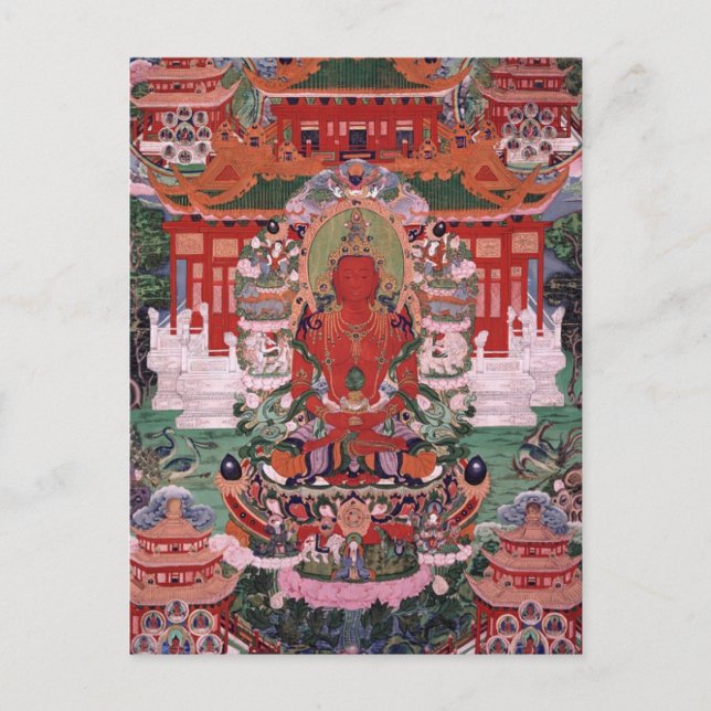Buddha Amitayus Postkarte (Vorderseite)