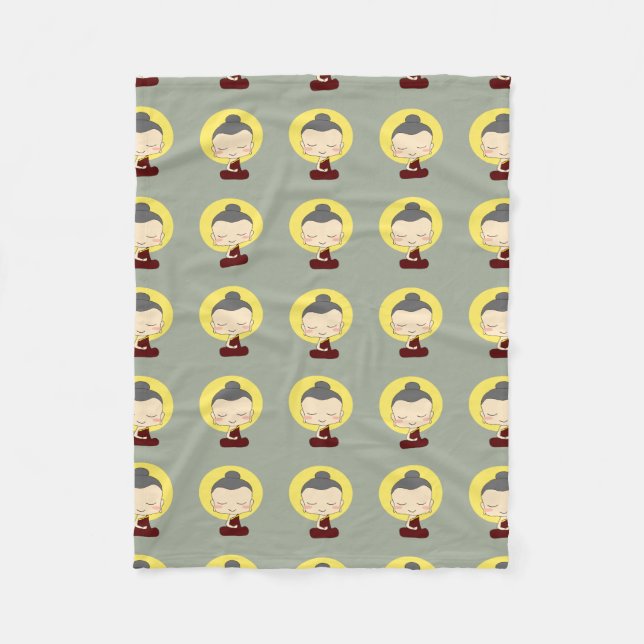 Buddha-Baby-Fleece-Decke Fleecedecke (Vorderseite)