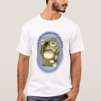 Buddha-Bauch-blau T-Shirt