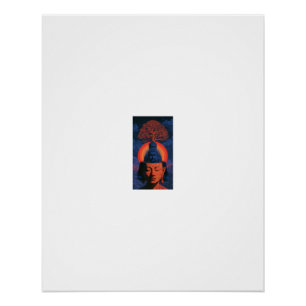 Buddha-Baum des Lebens-Meditation Poster