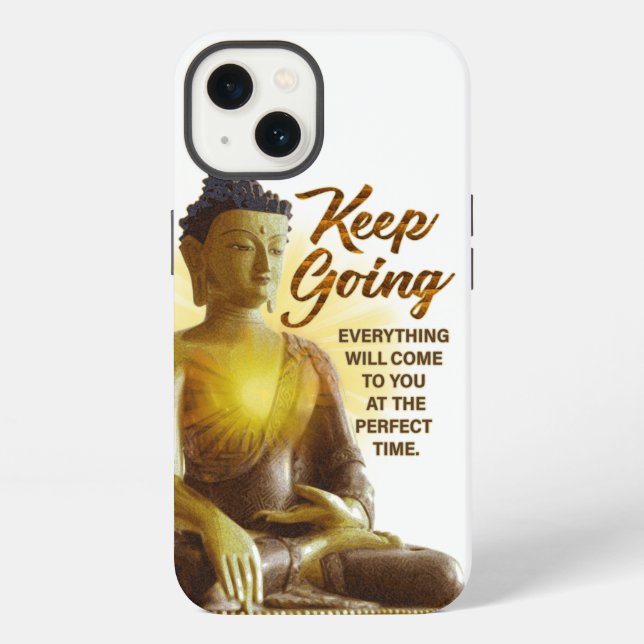 Buddha Behielt mit Inspiration iPhone Hülle (Rückseite)