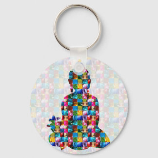 BUDDHA Bewusstsein : In JEWELS gedrängt Schlüsselanhänger