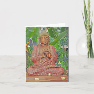 Buddha, blank note card dankeskarte