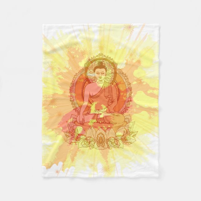 Buddha Blanket Fleecedecke (Vorderseite)