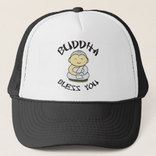Buddha Bless You - Niedlicher glücklicher Buddha Truckerkappe