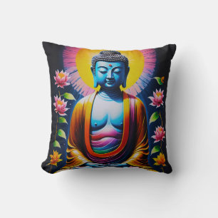 Buddha - Blühende Mindheit Kissen