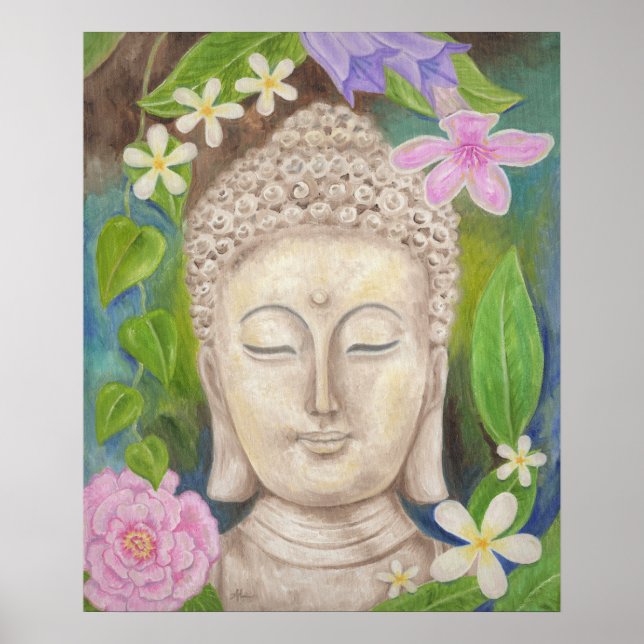Buddha-Blume Poster (Vorne)