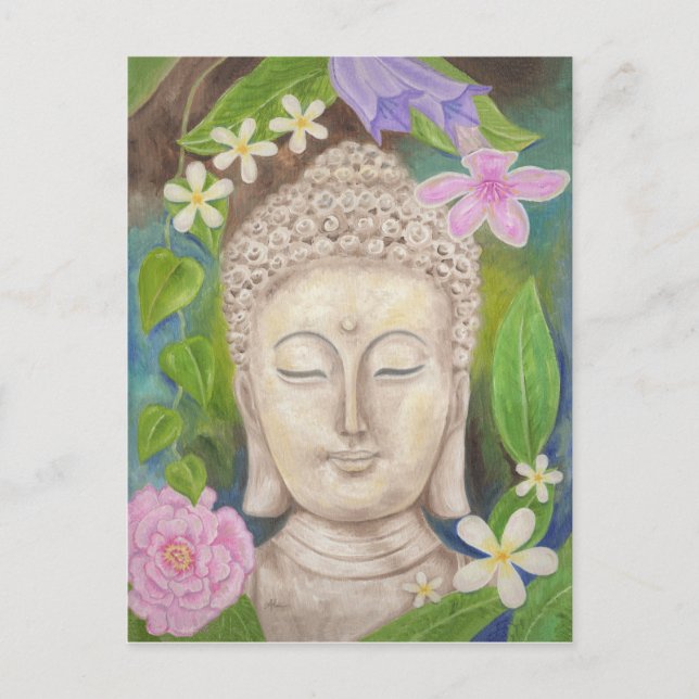 Buddha-Blume Postkarte (Vorderseite)