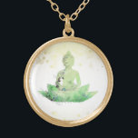*~ Buddha Botanischer Floral Lotus AP33 Vergoldete Kette<br><div class="desc">( Suche nach AP33 für ähnliche Designs ) Einfach und Minimal Abstrakt Boho Zen Wasserfarbe weich mit GOLD Bereichen. In Silver Plate und Gold Plate gibt es verschiedene Möglichkeiten in Form- und Metallfarben. * Energetisch Enhanced Bohemisch Botanical Garland / Bouquet Floral / Blume Pastel Moderne Beliebt sanft farbenfrohe Zen künstlerischer...</div>