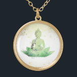 *~ Buddha Botanischer Floral Lotus AP33 Vergoldete Kette<br><div class="desc">( Suche nach AP33 für ähnliche Designs ) Einfach und Minimal Abstrakt Boho Zen Wasserfarbe weich mit GOLD Bereichen. In Silver Plate und Gold Plate gibt es verschiedene Möglichkeiten in Form- und Metallfarben. * Energetisch Enhanced Bohemisch Botanical Garland / Bouquet Floral / Blume Pastel Moderne Beliebt sanft farbenfrohe Zen künstlerischer...</div>