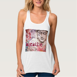 Buddha Breathe Wassercolor Art Tank Top
