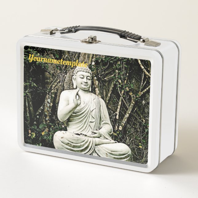 Buddha, Buddhismus, asiatisch, traditionell, Metall Brotdose (Vorderseite)